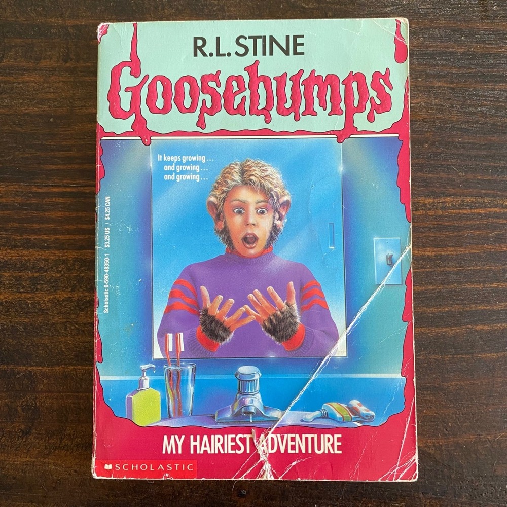 Goosebumps My Hairiest Adventure‎ Book RL Stine 1st Print First Edition 26